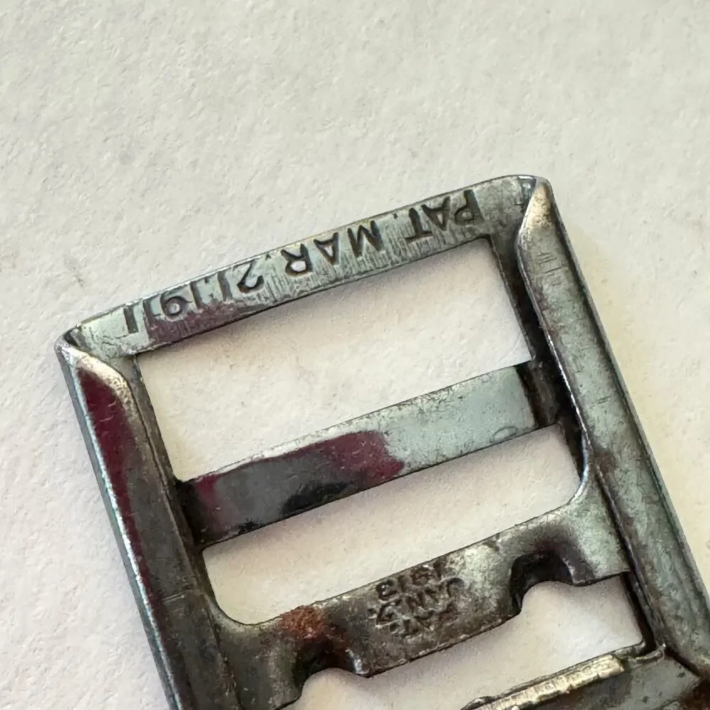 6 Piece Vintage Belt and Shoe Buckles Bakelite, Metal, Mixed Styles – 1920s-40s